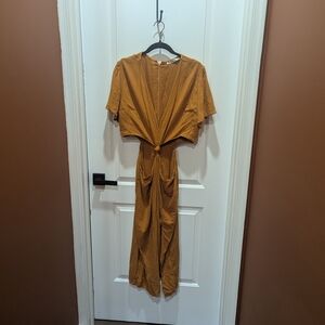 Abercrombie & Fitch Brown Midi Dress